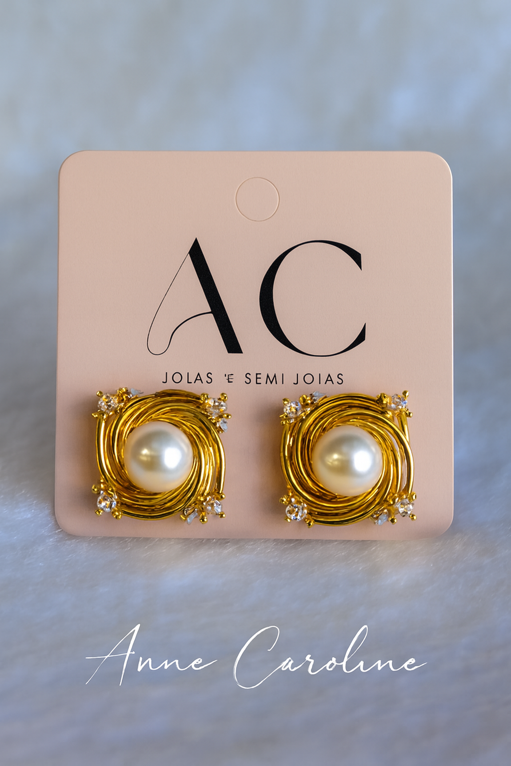 💎Brinco Pérola com Zircônia - Imagem 2
