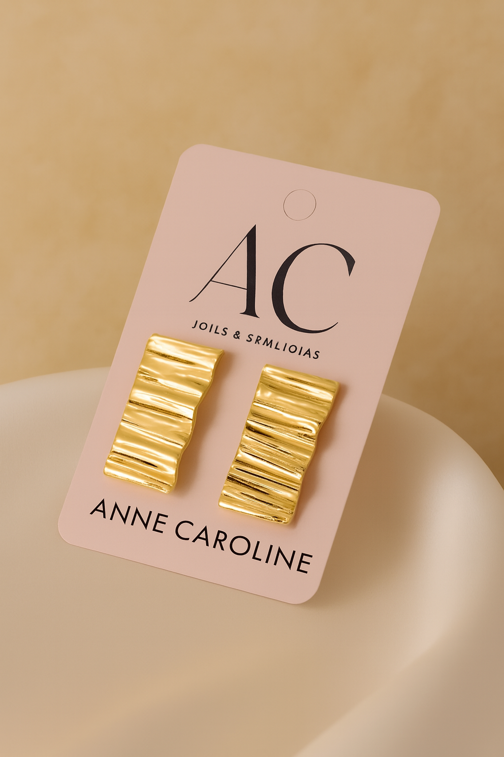 Brinco de Chapa Orgânico em Ouro 18k